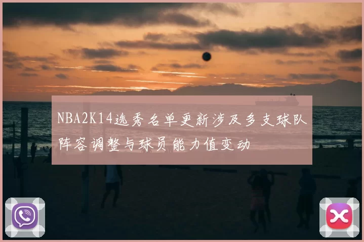 NBA2K14选秀名单更新涉及多支球队阵容调整与球员能力值变动