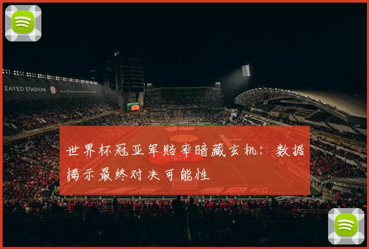 世界杯冠亚军赔率暗藏玄机：数据揭示最终对决可能性
