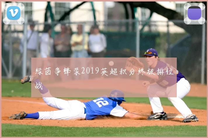绿茵争锋录2019英超积分终极排位战